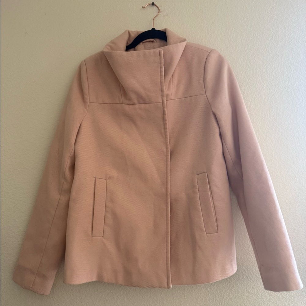 Light pink Wool Blend Coat
